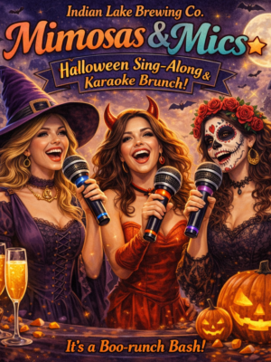 Mimosas & Mics - October 11 - Boo-runch Bash!