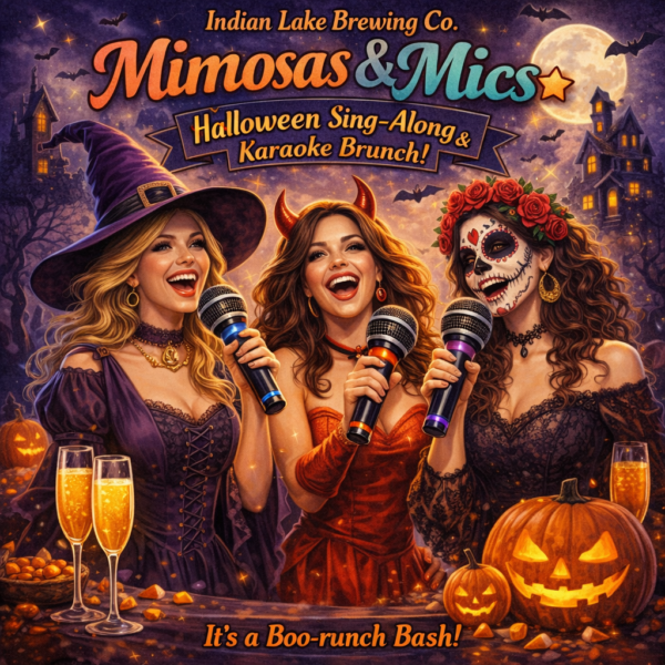 Mimosas & Mics - October 11 - Boo-runch Bash!
