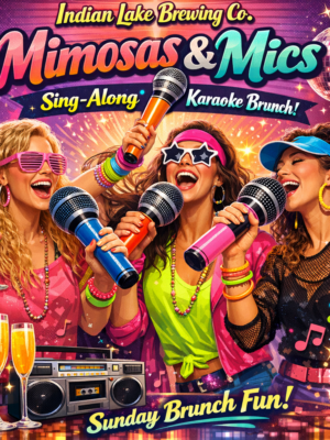 Mimosas & Mics - May 17th - 80s/Neon!