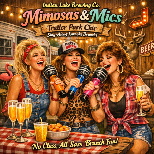 Mimosas & Mics - July 12th - Trailer Park Chic